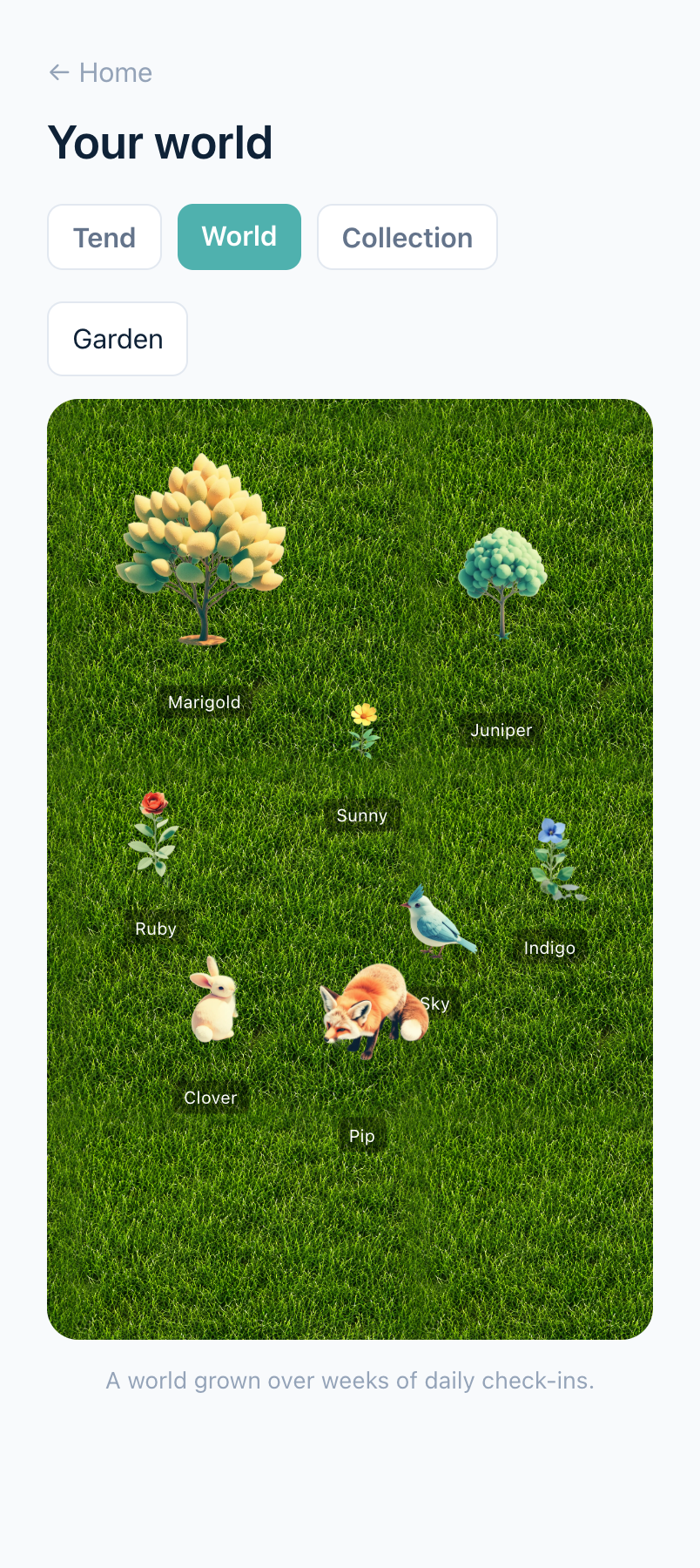 A collection of rewards